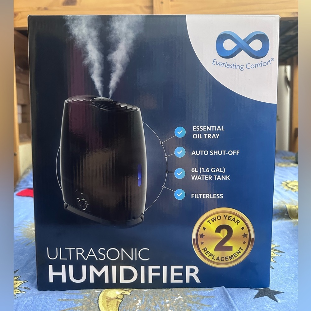 Everlasting Comfort 6L Ultrasonic Cool Mist Humidifier